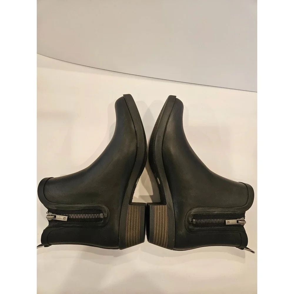 Lucky Brand Basel H2O Rain Boots Black‎ Rubber Ankle Booties LK-BASELH20 Mens 8M